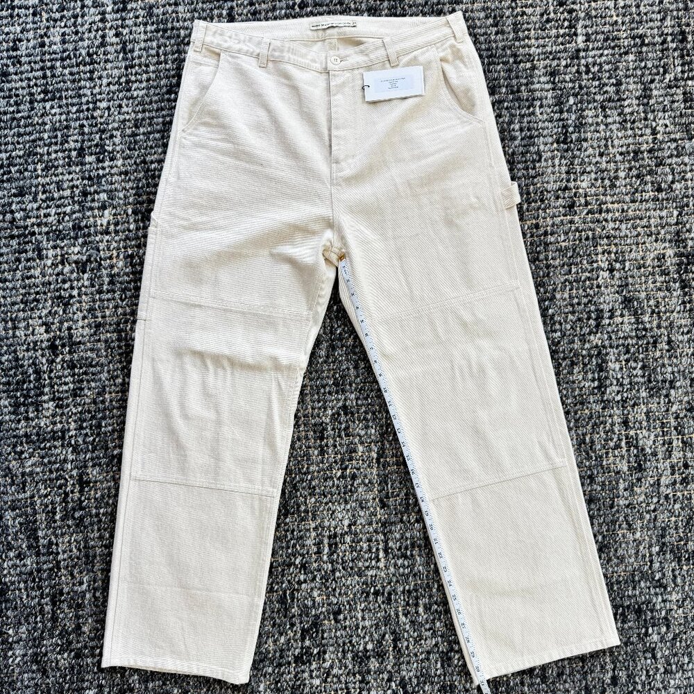 Shades of Grey by Micah Cohen Carpenter Pant - Ecru Denim | Size 38 | Style # BT
